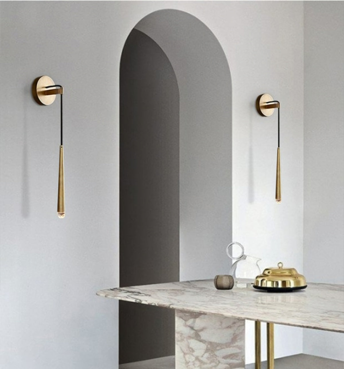 Brass Spinal Tube Wall Lamp