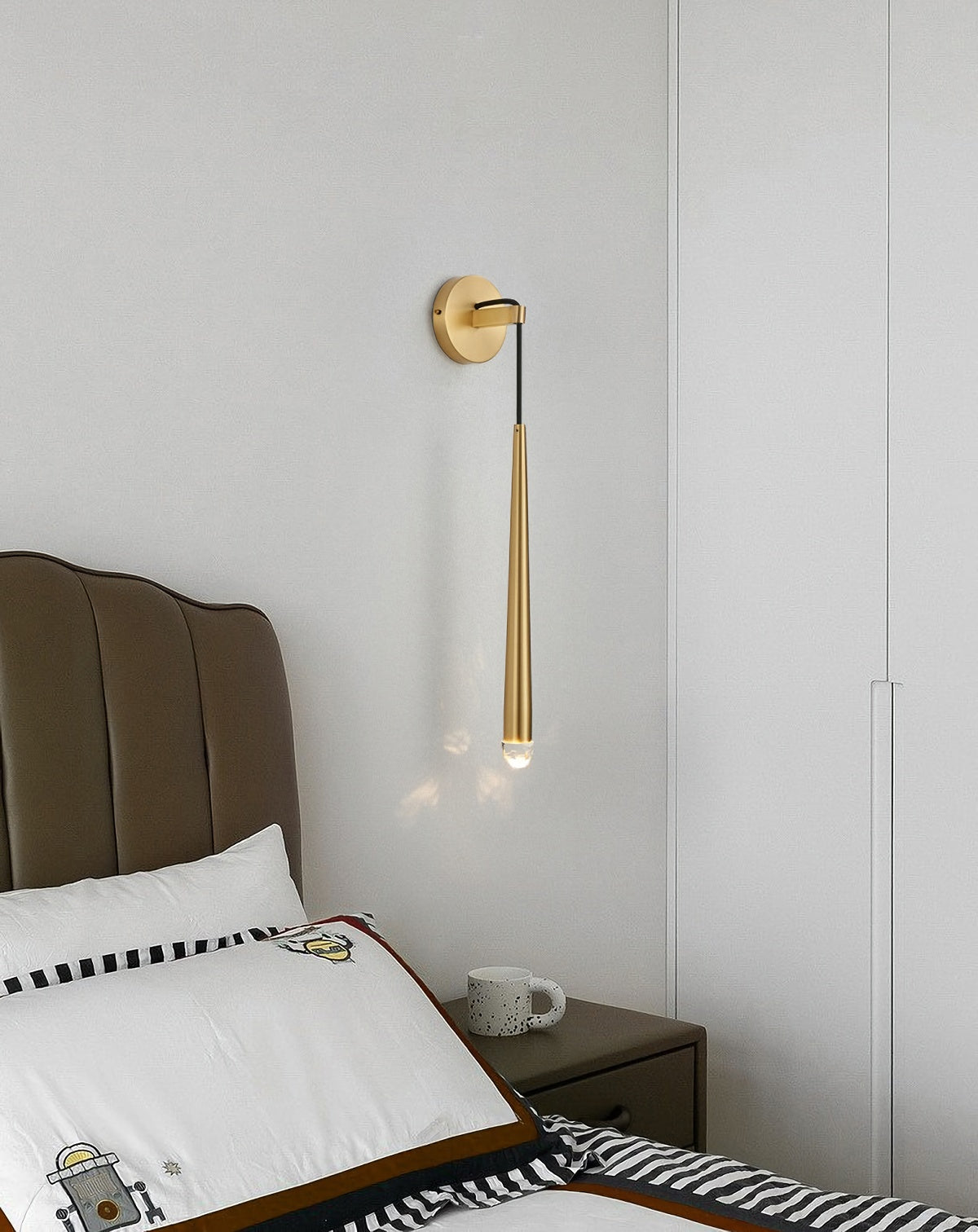 Brass Spinal Tube Wall Lamp