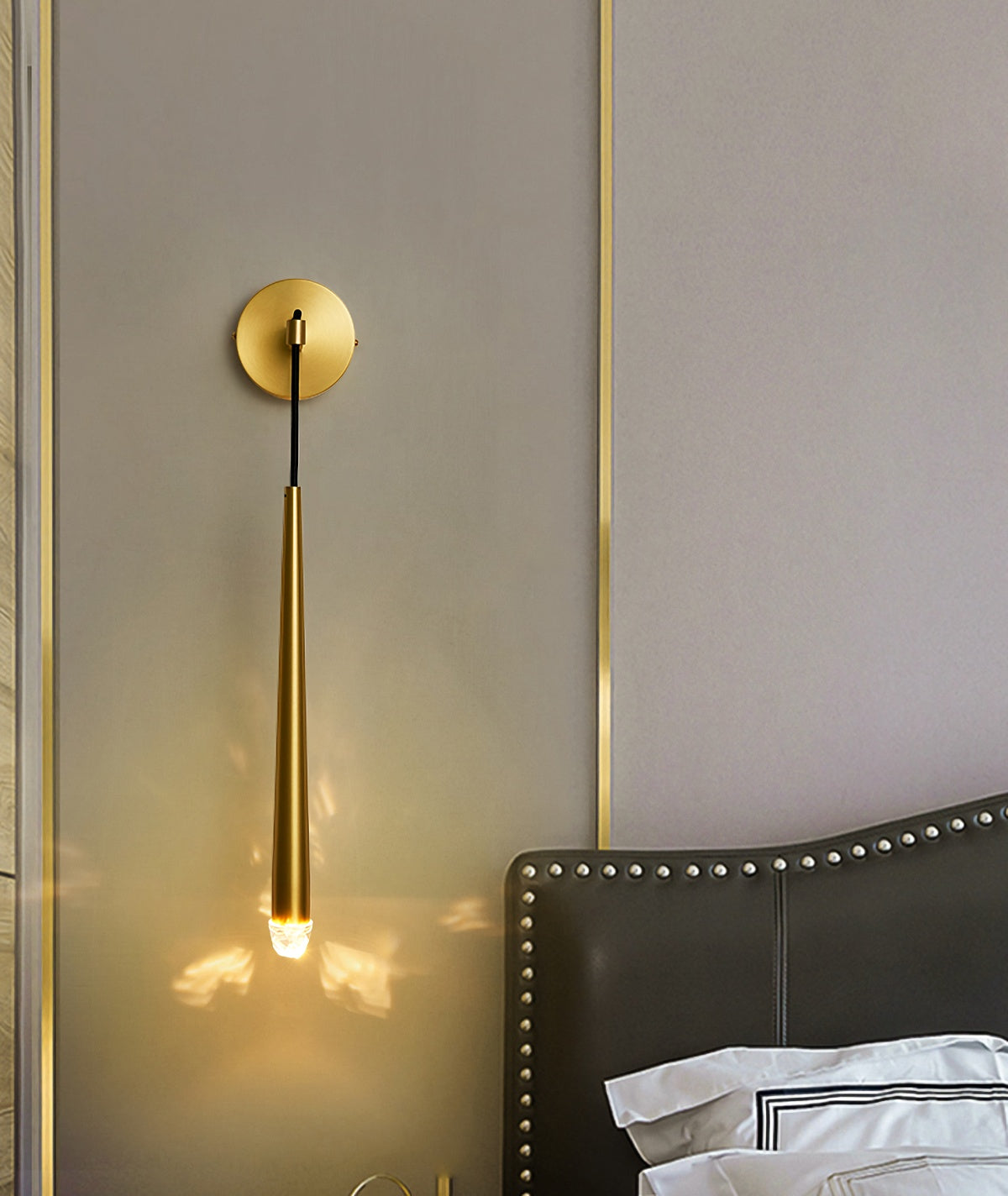 Brass Spinal Tube Wall Lamp