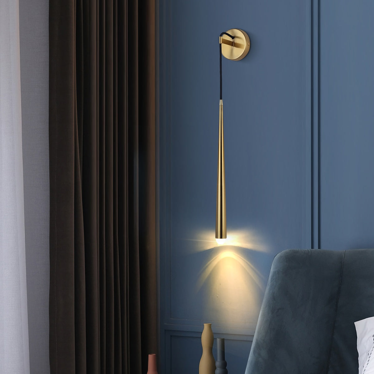 Brass Spinal Tube Wall Lamp