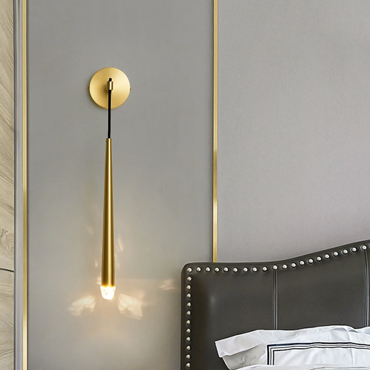 Brass Spinal Tube Wall Lamp