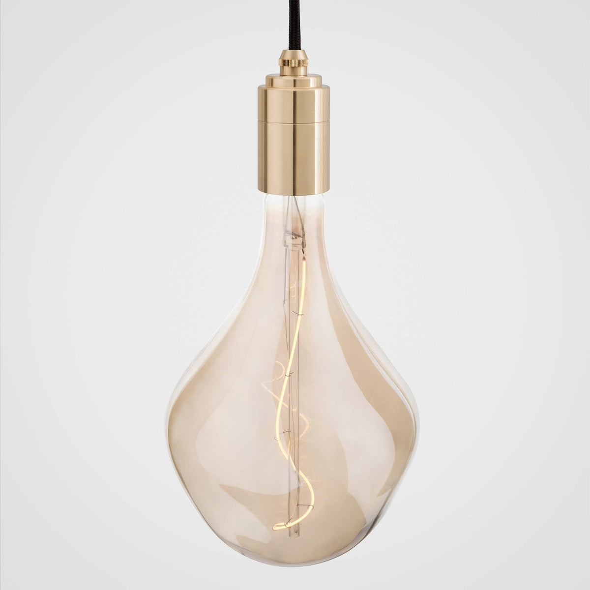 Linear Triple Pendant in Brass + Voronoi II
