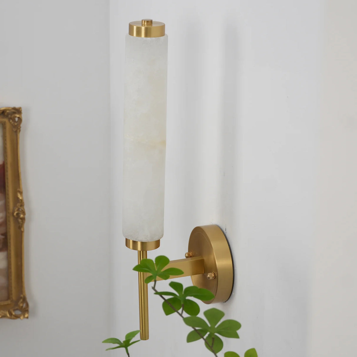 Brindisi Alabaster Candle Style Wall Lamp