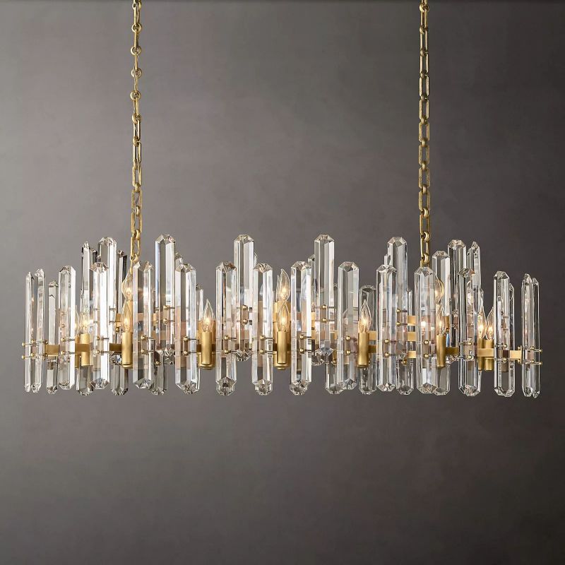 Browning Prism Linear Chandelier 54"