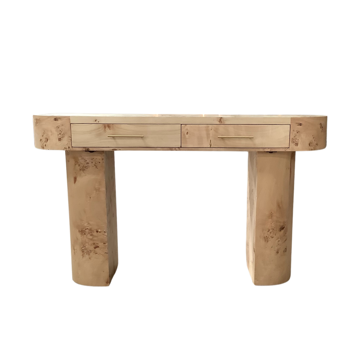 Burl Console Table