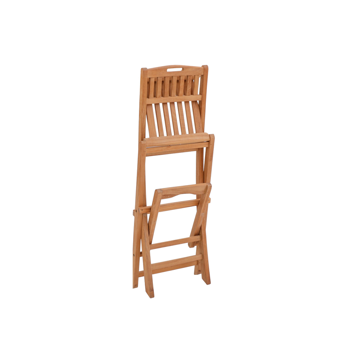 Emmett Natural Teak Indoor/Outdoor Folding Bar Stool