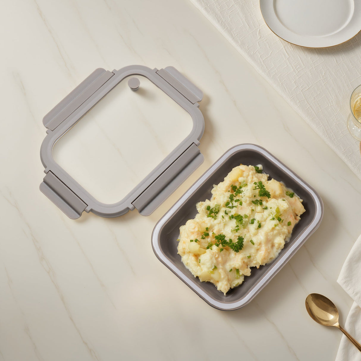 Stoneware Container - Mineral Gray