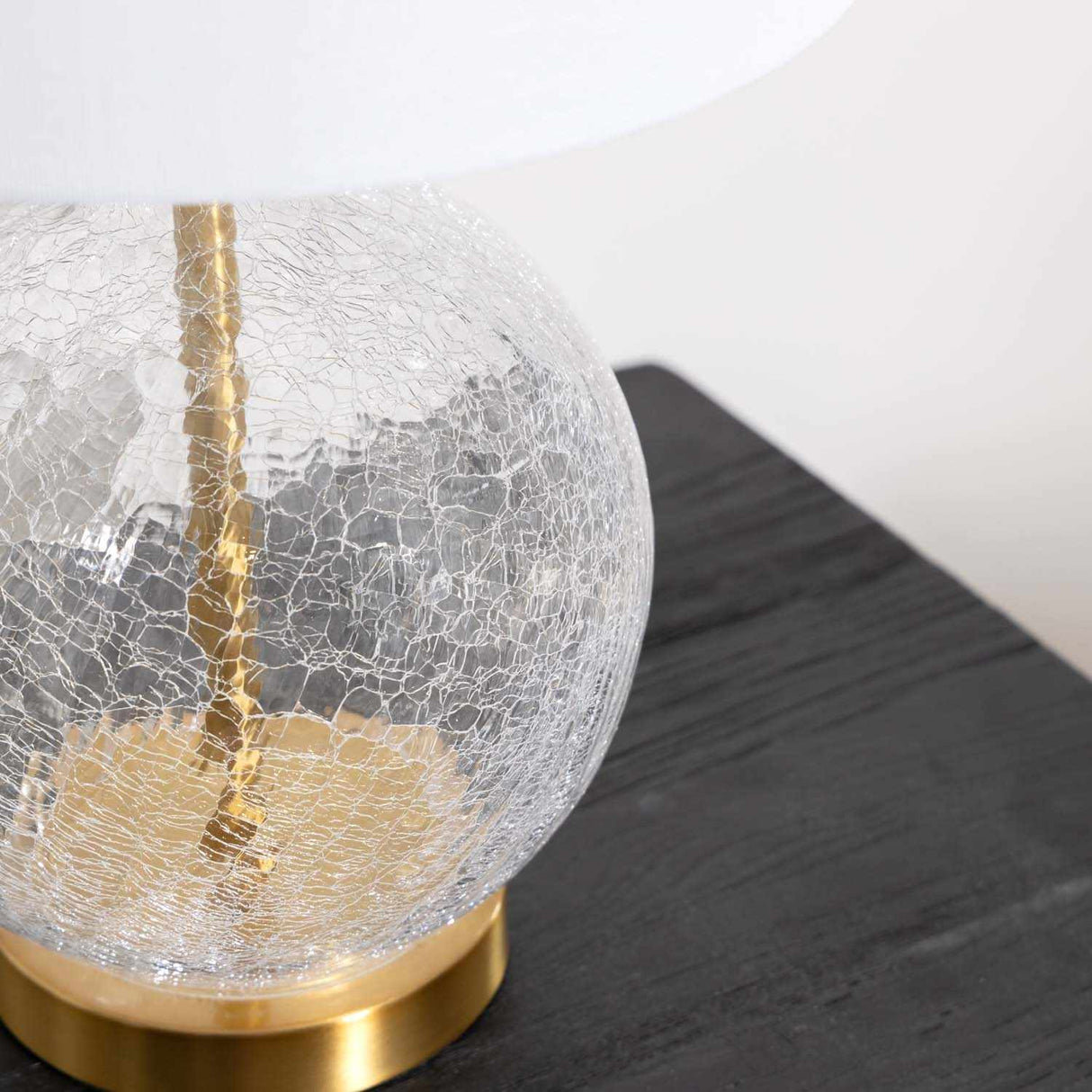 Ciel Contemporary Glass Textured Table Lamp