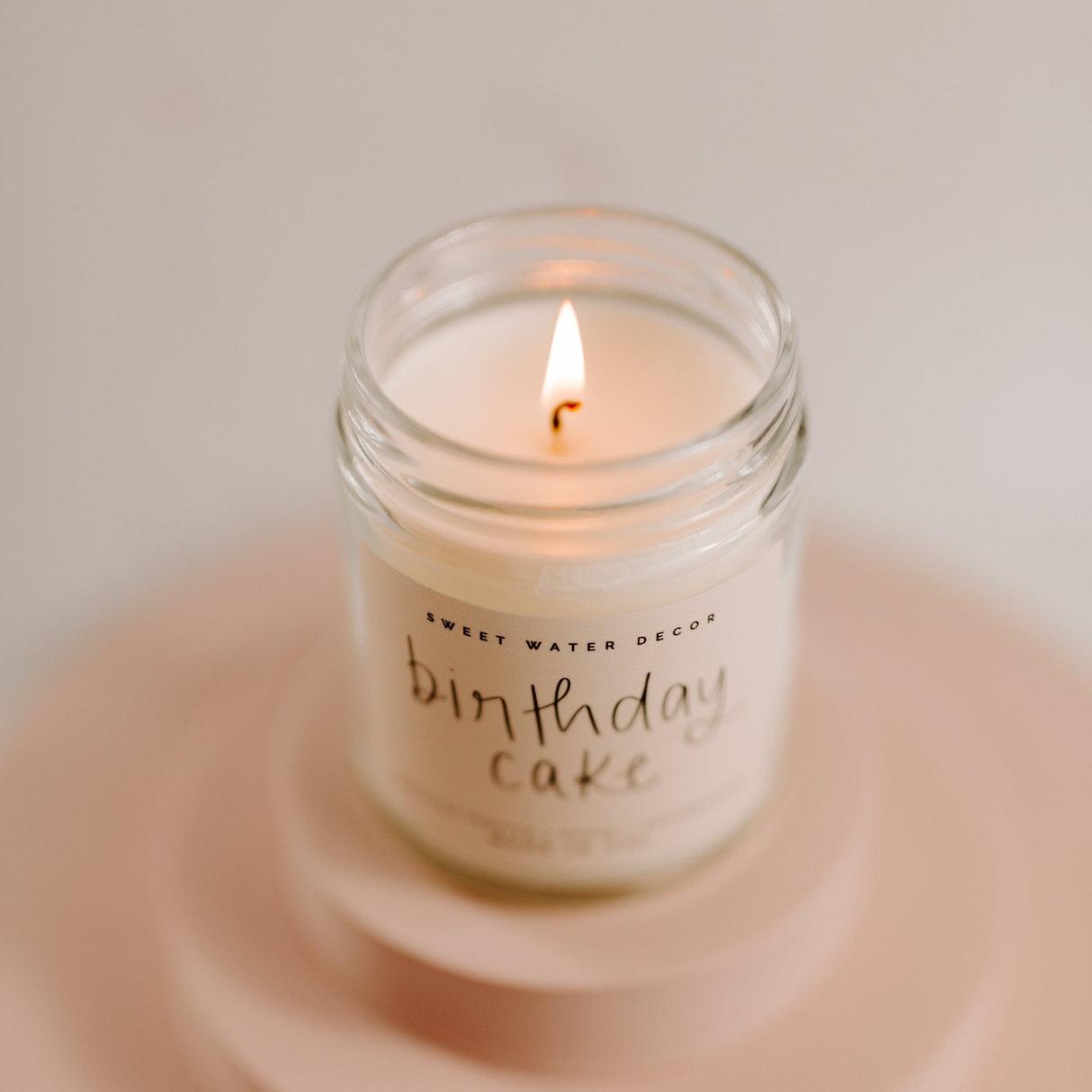 Birthday Cake Soy Candle - Clear Jar - 9 oz