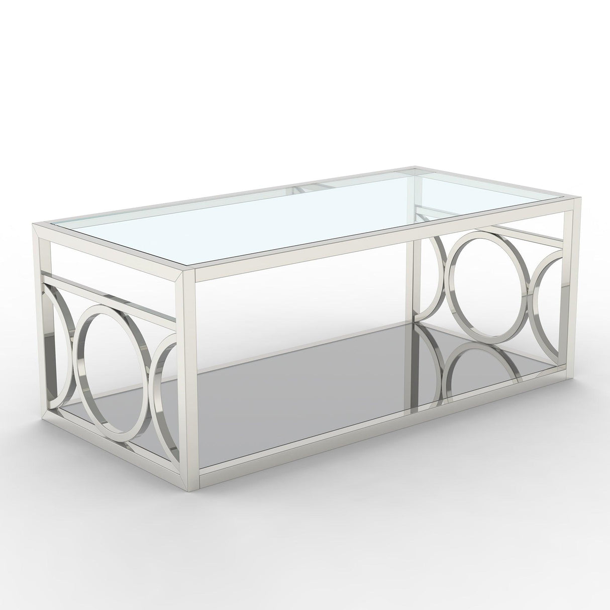 47" Contemporary Coffee Table in Chrome