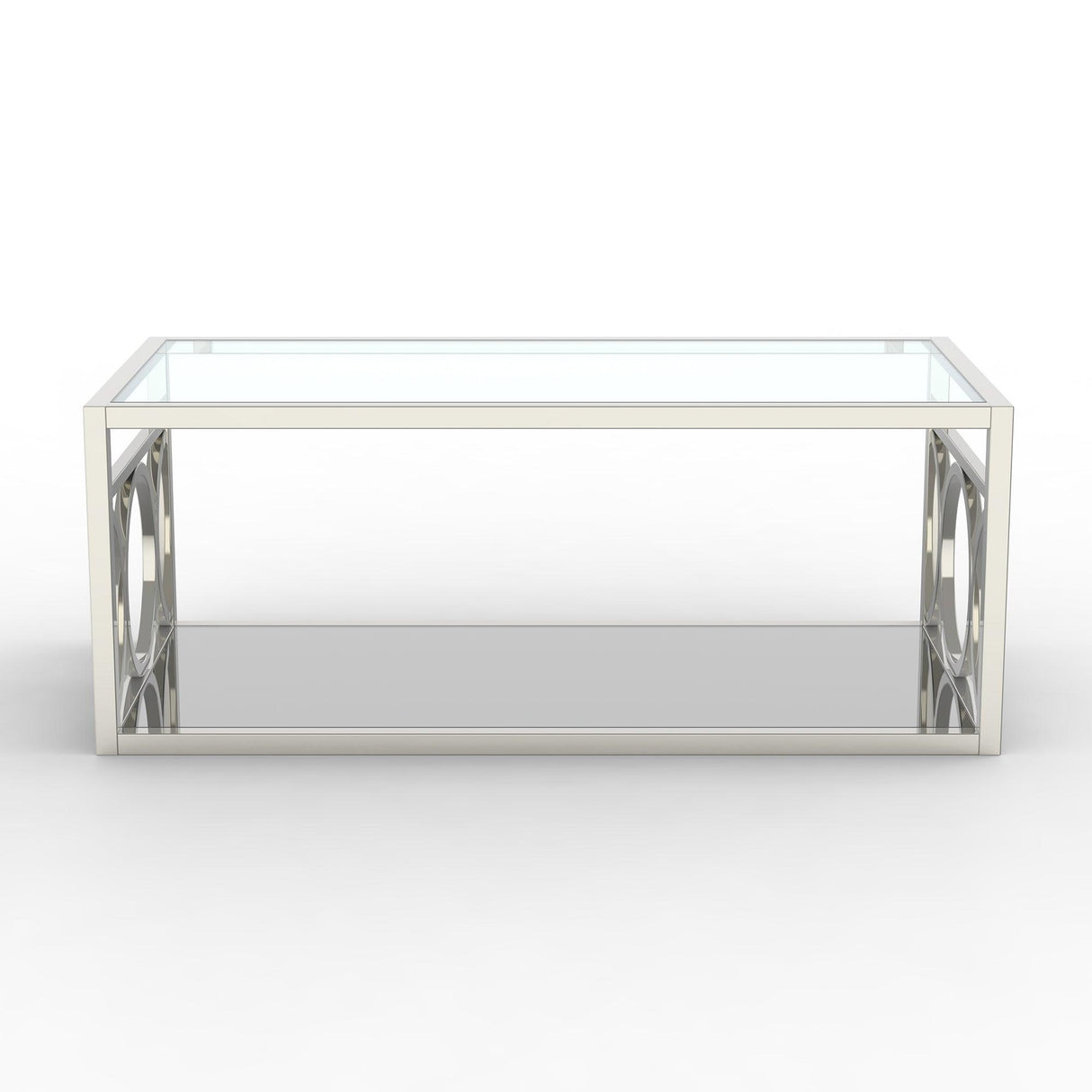 47" Contemporary Coffee Table in Chrome