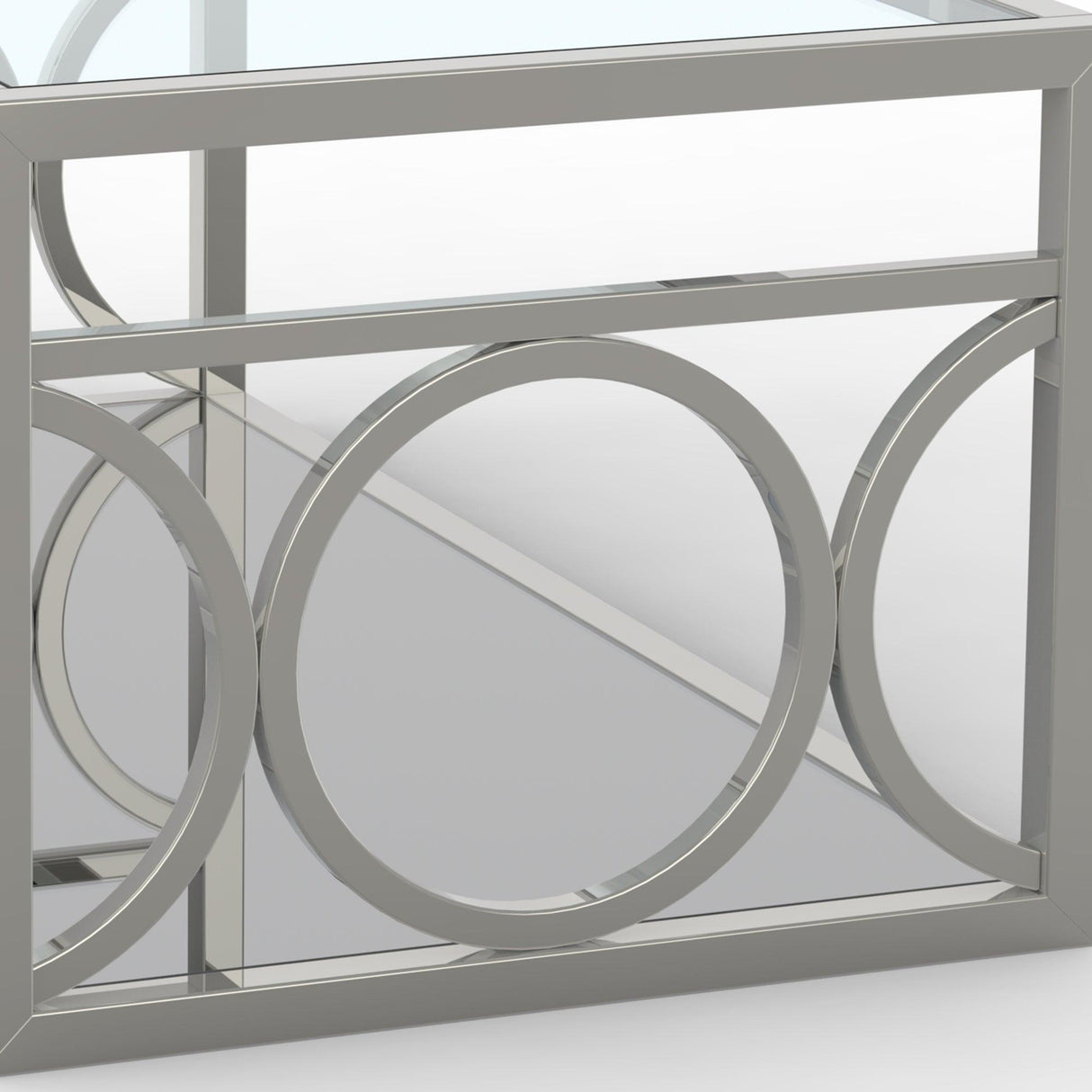 47" Contemporary Coffee Table in Chrome