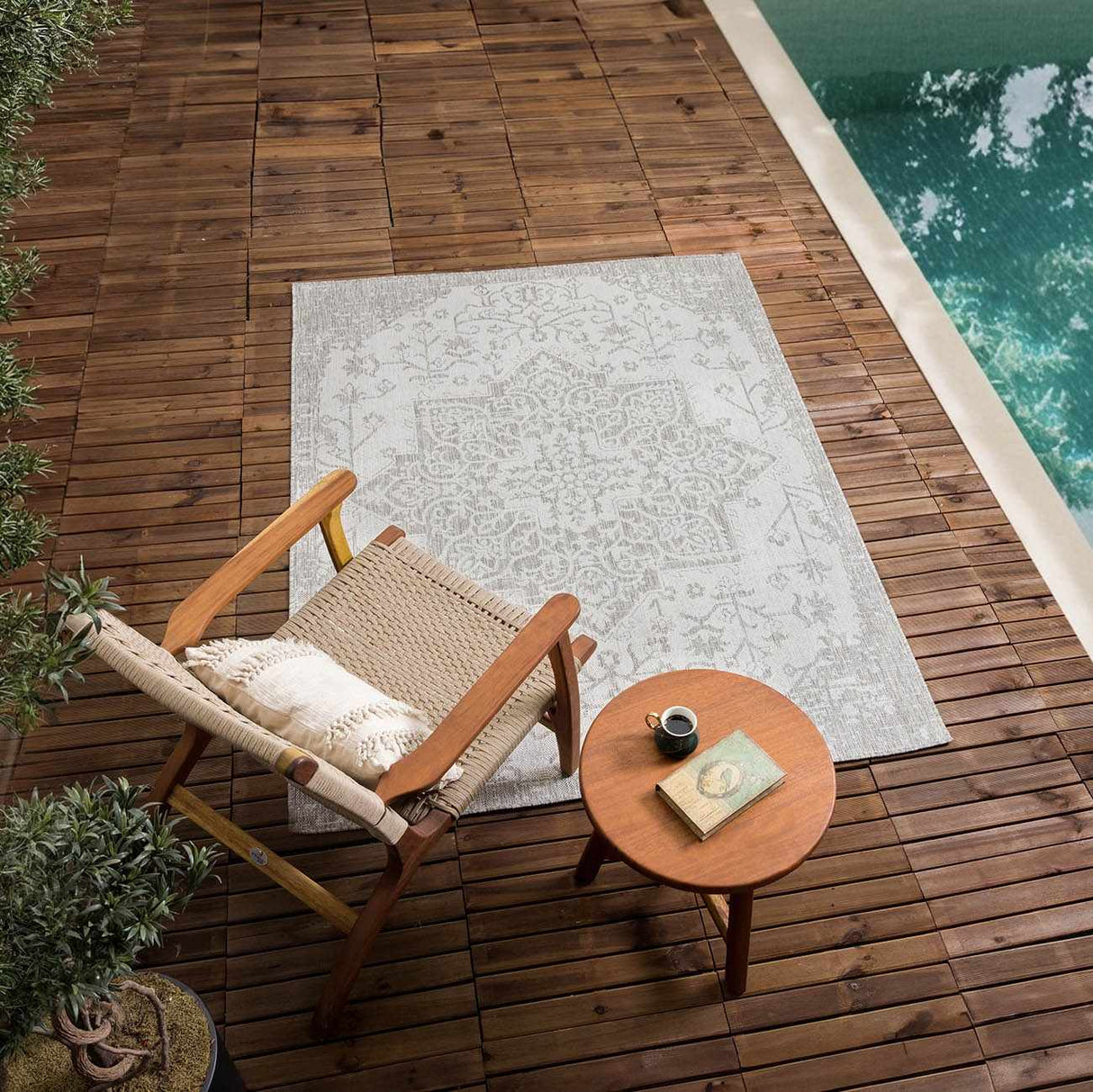 Beige Kilmacolm Outdoor Rug