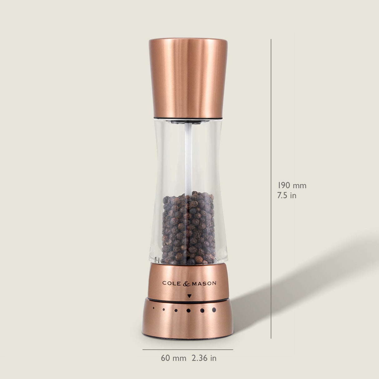 Cole & Mason Derwent Copper Salt & Pepper Mill