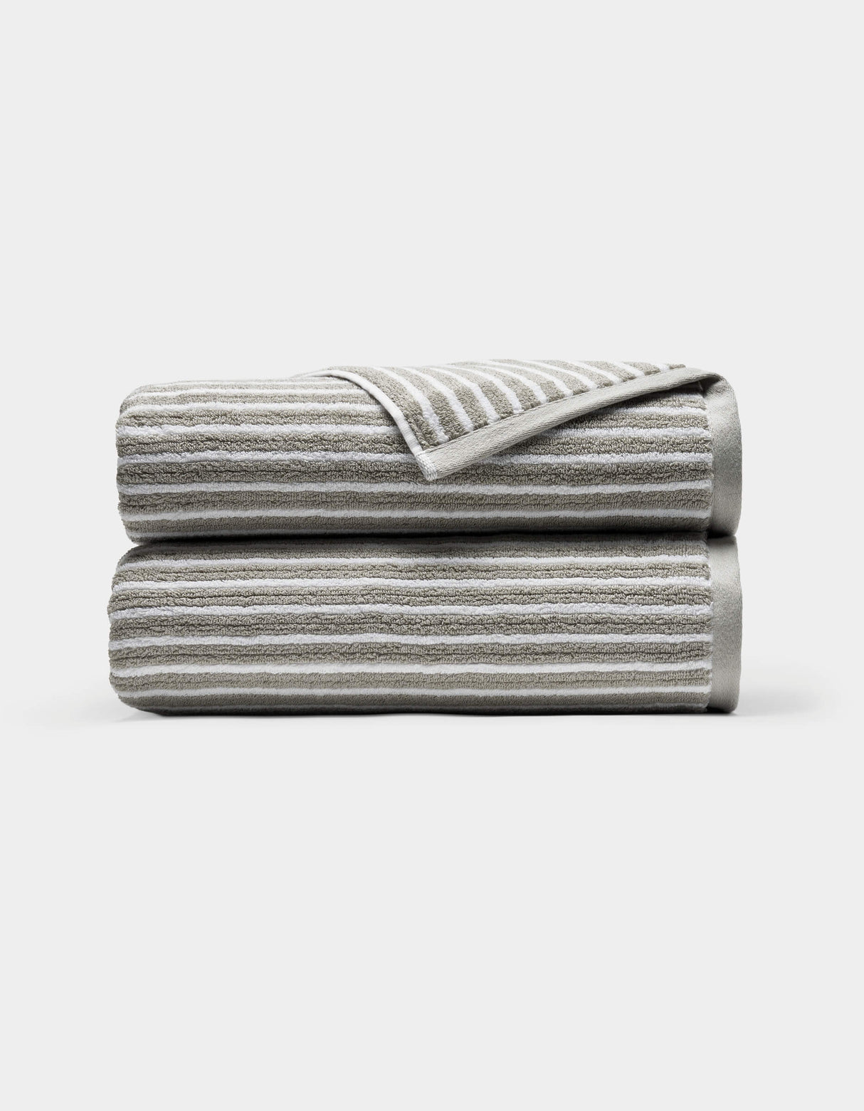 Ribbed Terry Bath Towel Set