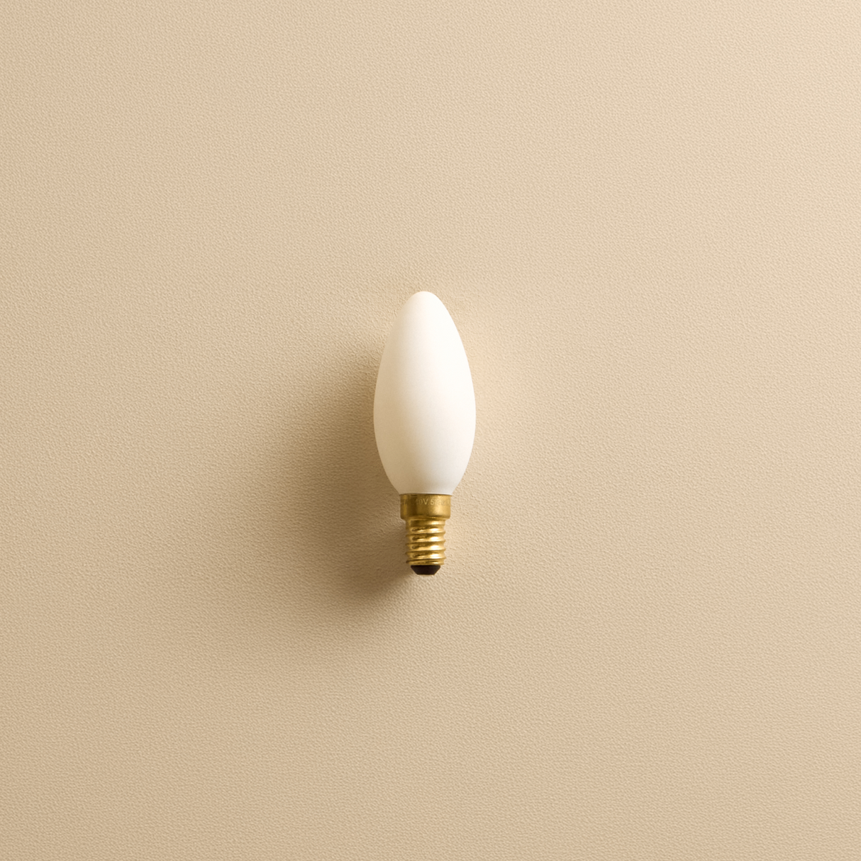 Candle E12 Matte White LED Bulb