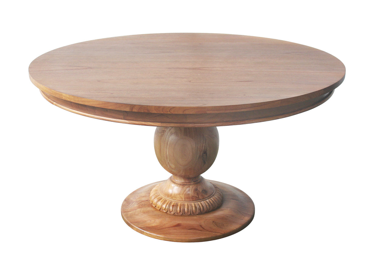55" Charlotte Pedestal Table (Golden Oak)