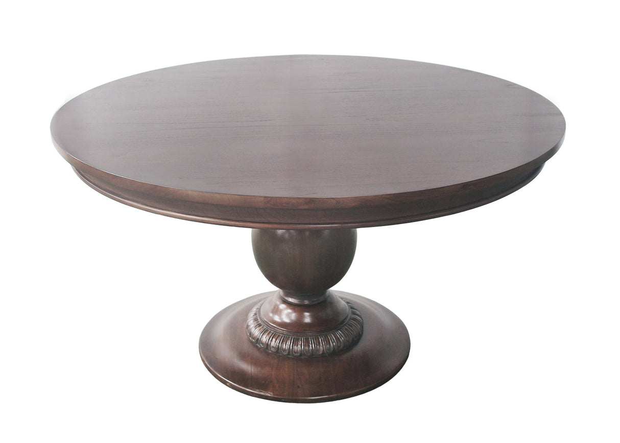 55" Charlotte Pedestal Table (Walnut)
