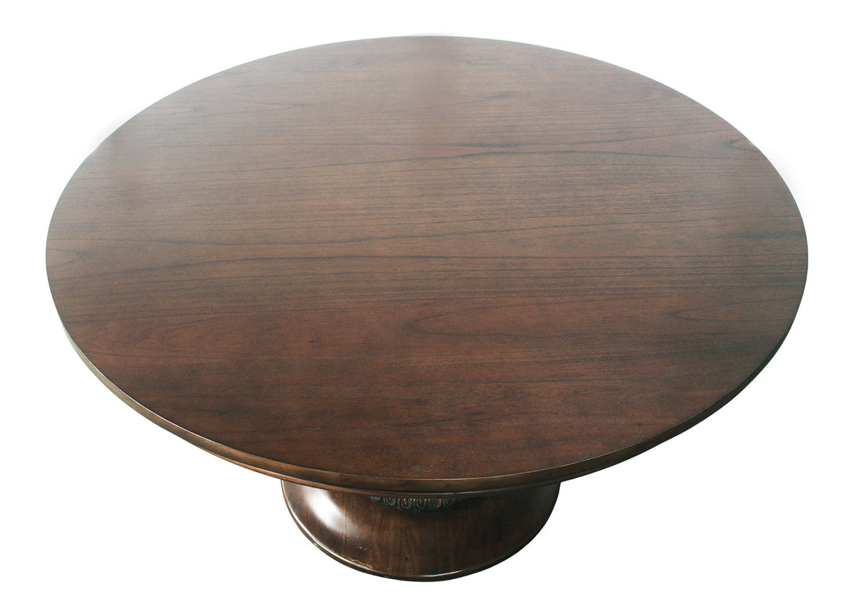 55" Charlotte Pedestal Table (Walnut)