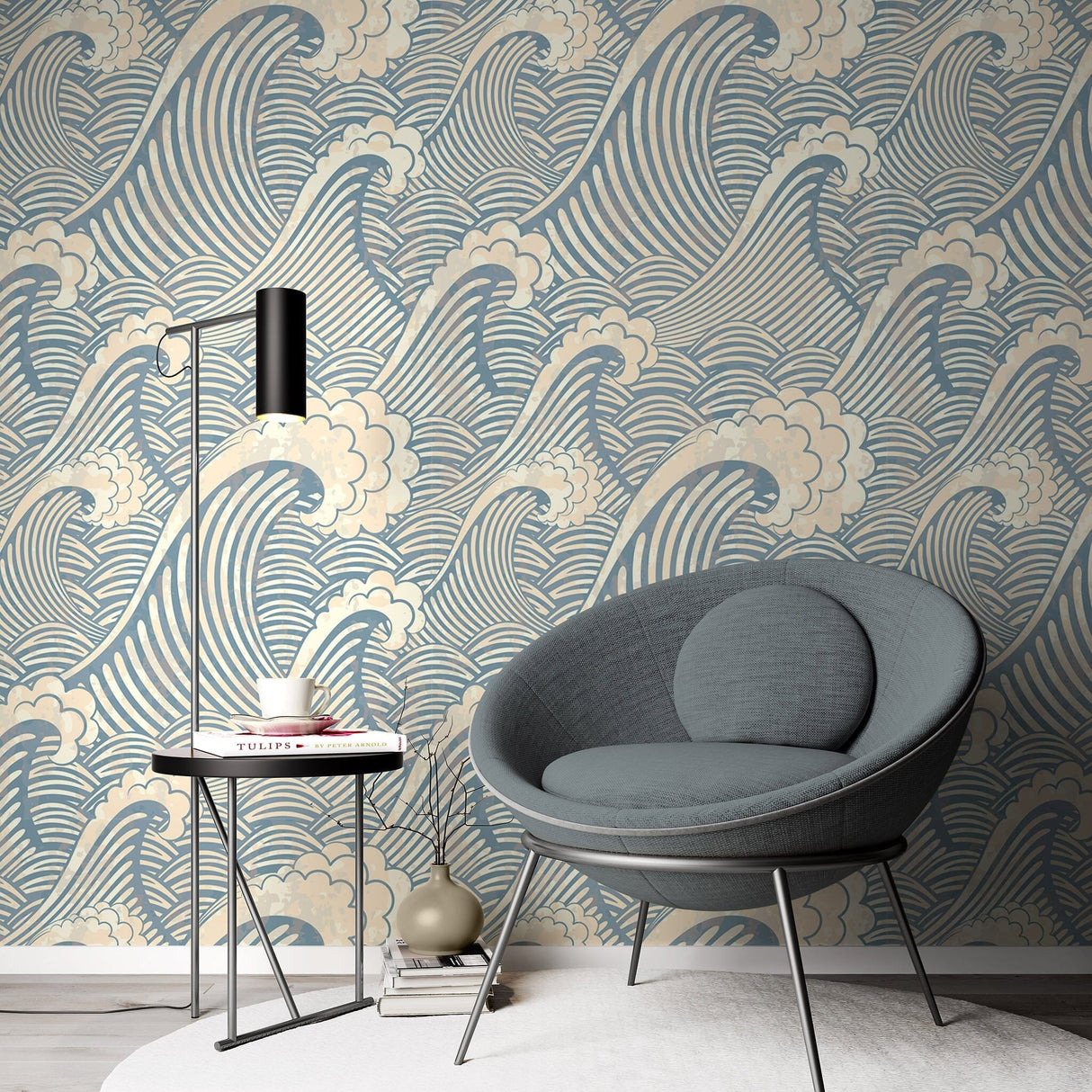 Aesthetic Wave Wallpaper Blue Hawaiian Waves Wallpaper