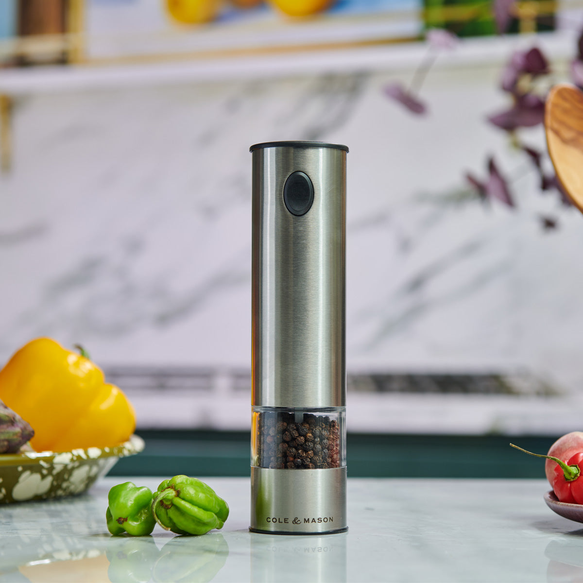 Cole & Mason Battersea Electronic Salt & Pepper Mills - Single Mill