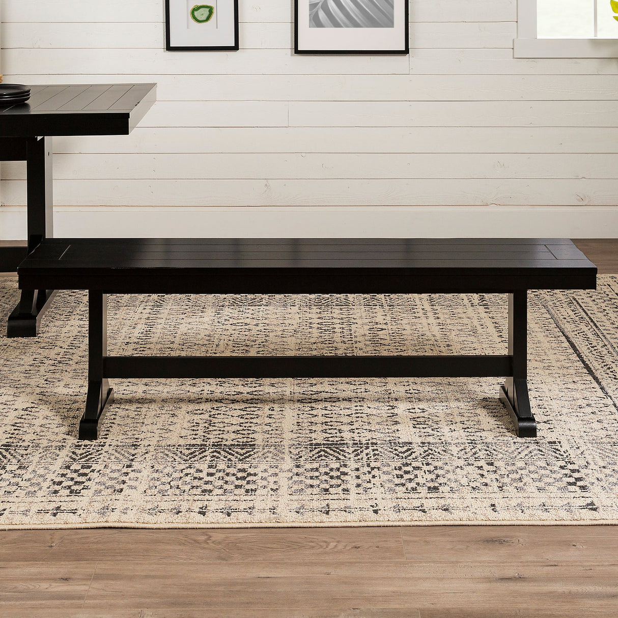 Millwright Solid Wood Dining Bench