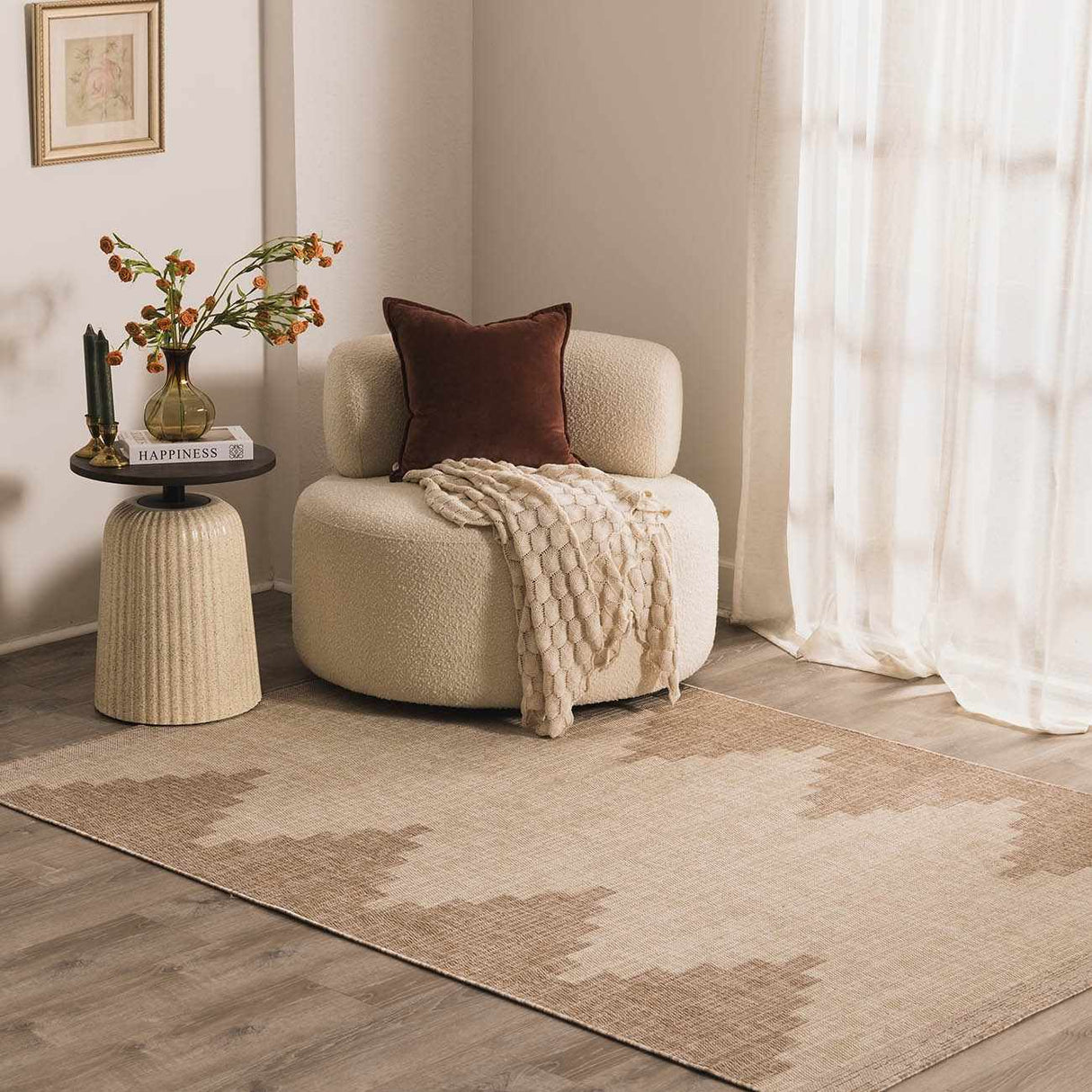 Djugun Beige Indoor & Outdoor Rug