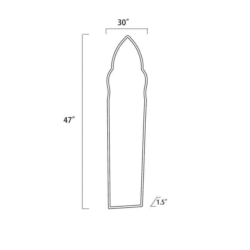 Pollham Traditional Gray Wall Mirror