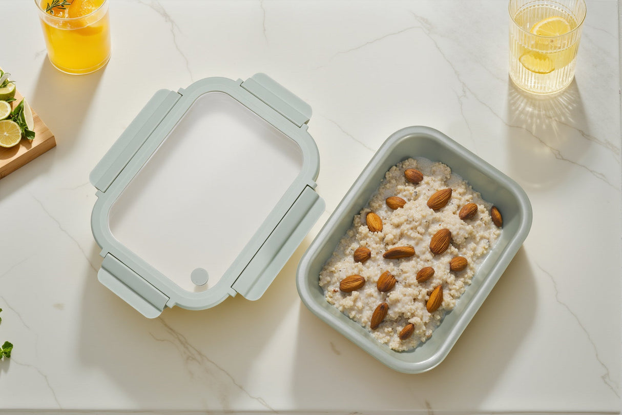 Stoneware Container - Sage Green