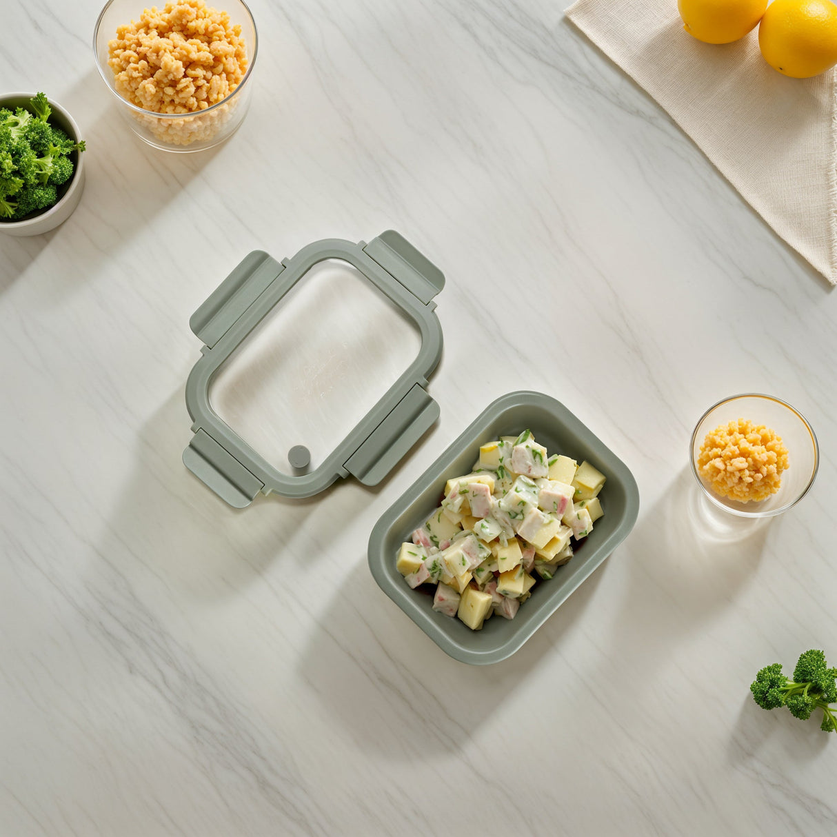 Stoneware Container - Sage Green