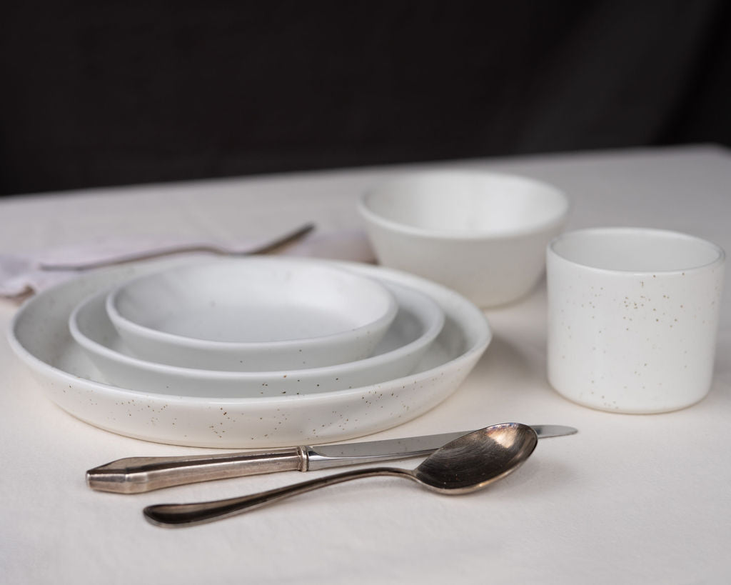 3 Piece Skali Coupe Dinner Setting