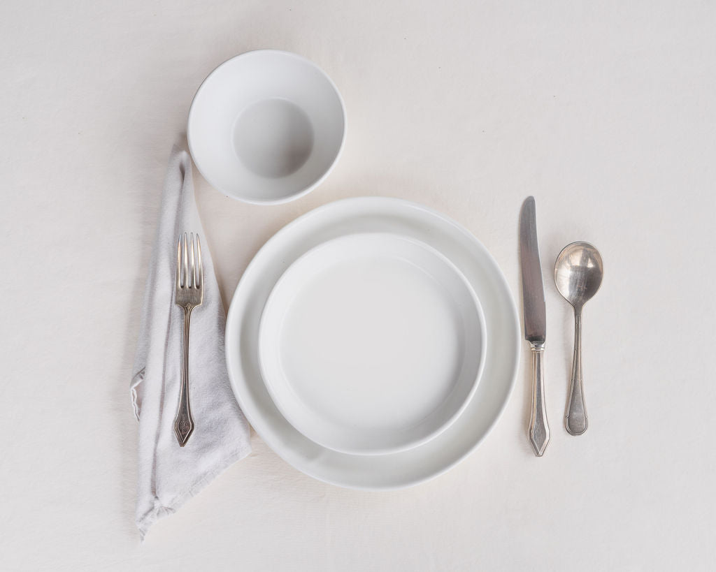 3 Piece Skali Coupe Dinner Setting