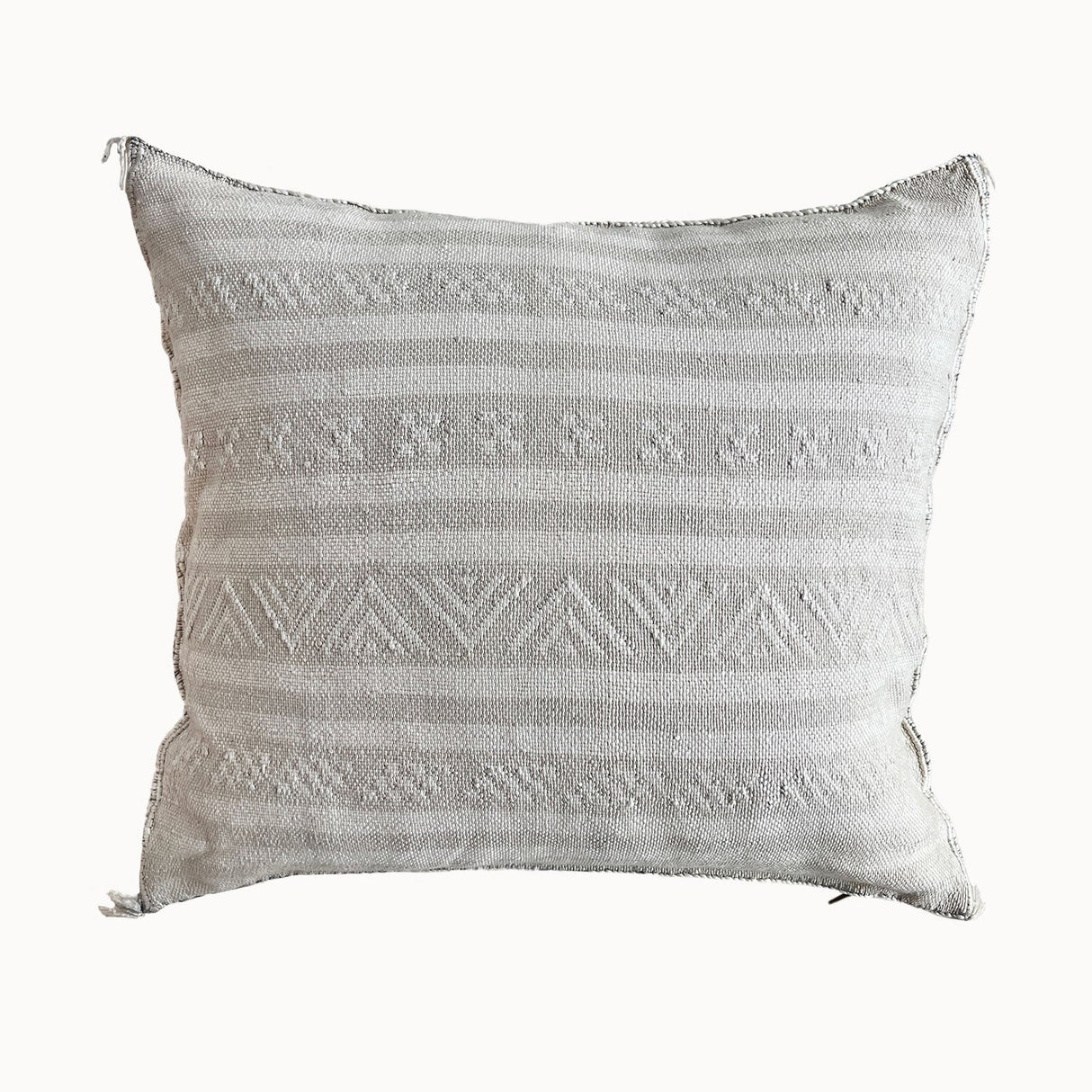 Desert Stripe Cactus Pillow | Bone