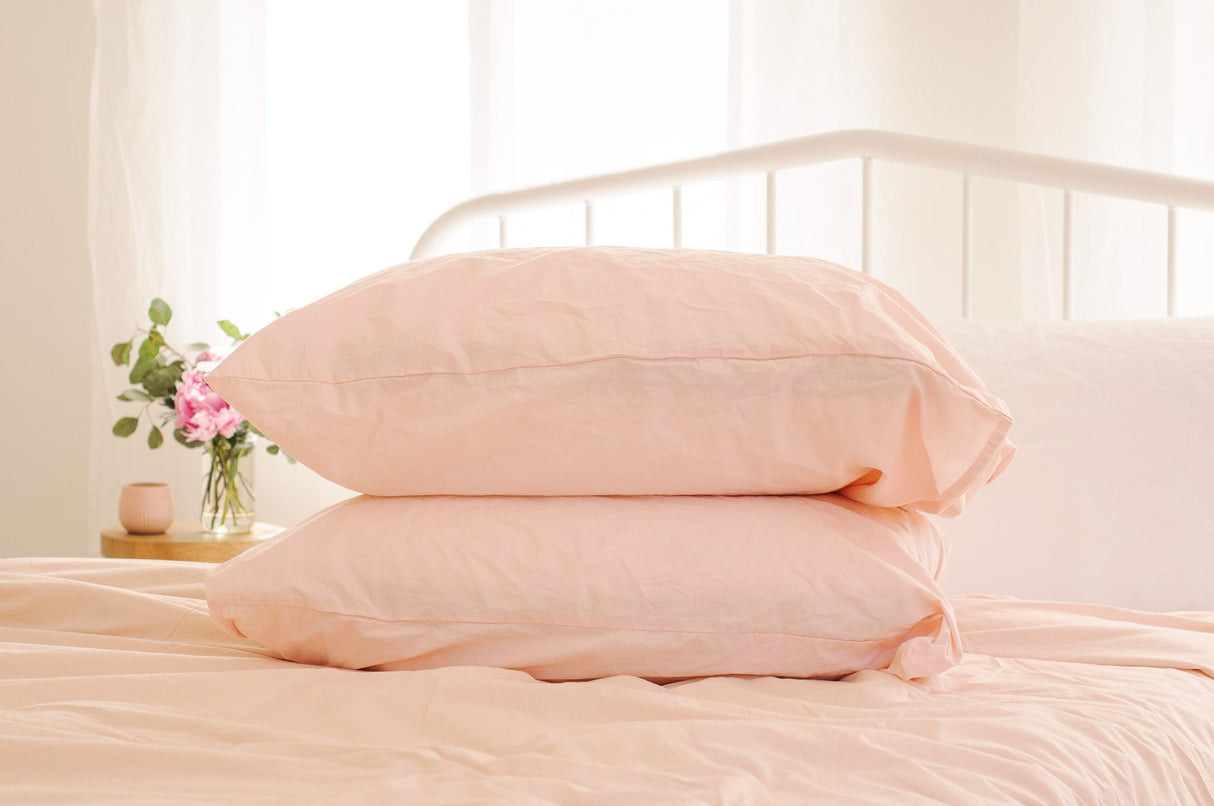 Kids Crinkle Percale Organic Cotton Sheet Set + Pillowcases