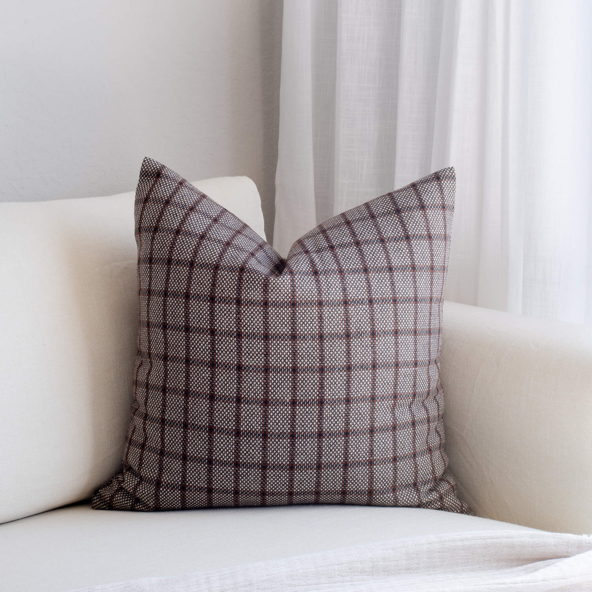 Paloma Handwoven Pillow Cover | Brown