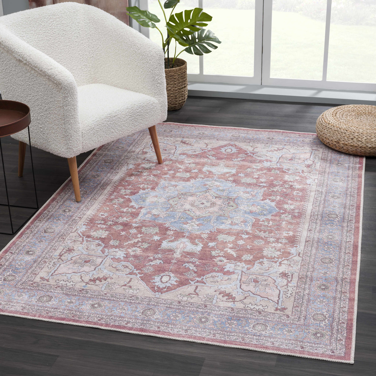 Brown Bagamanoc Medallion Area Rug - Clearance