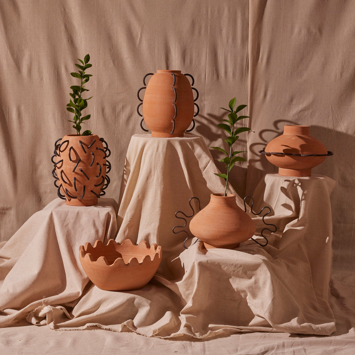 Nada Terracota Vessel by Diego Olivero Studio