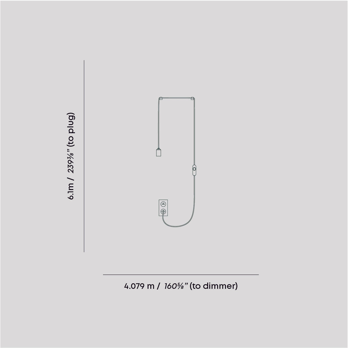 Oval Dim to Warm Plug-In Pendant in Brass