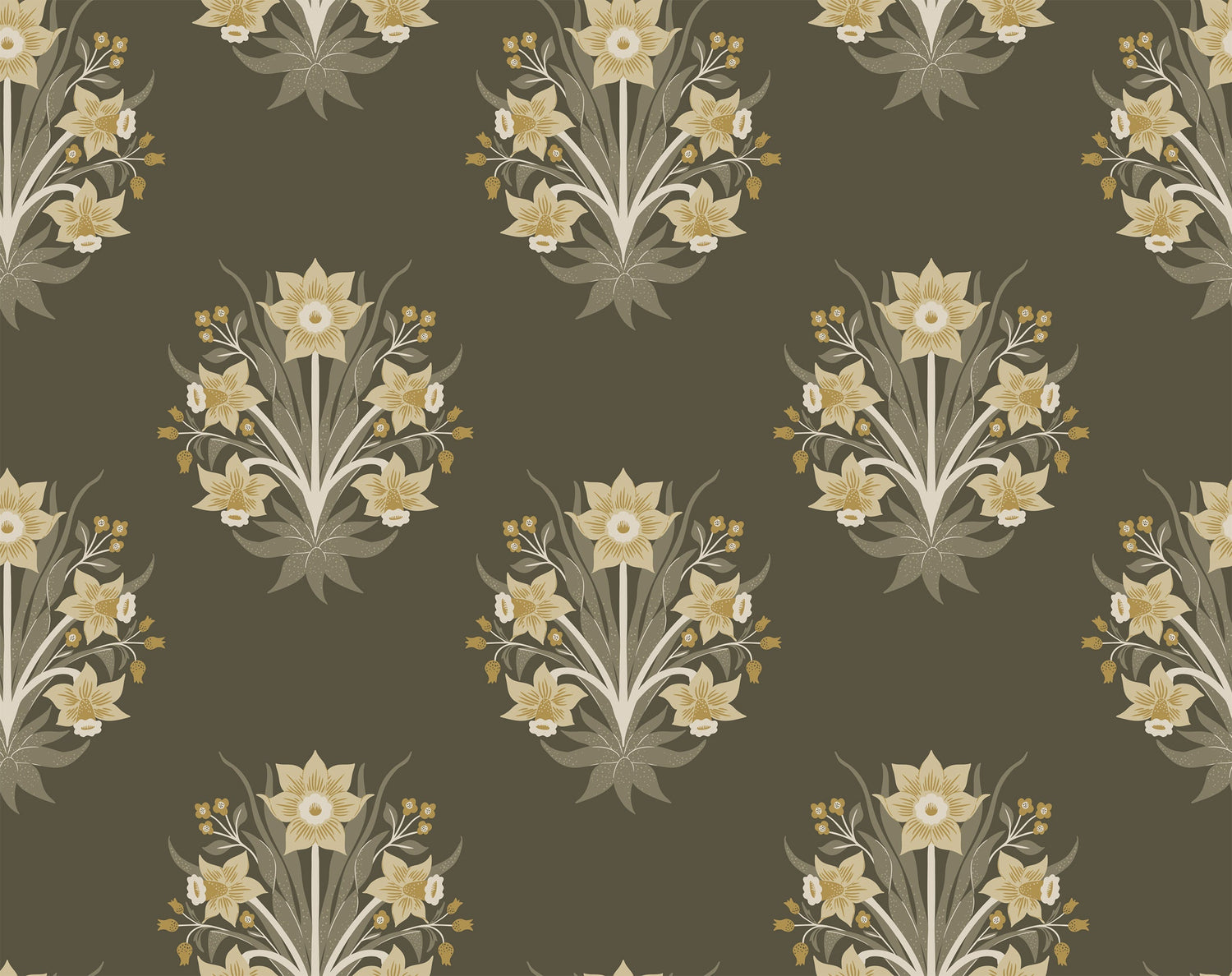 Elegant Daffodils Wallpaper - Exclusive Luxe