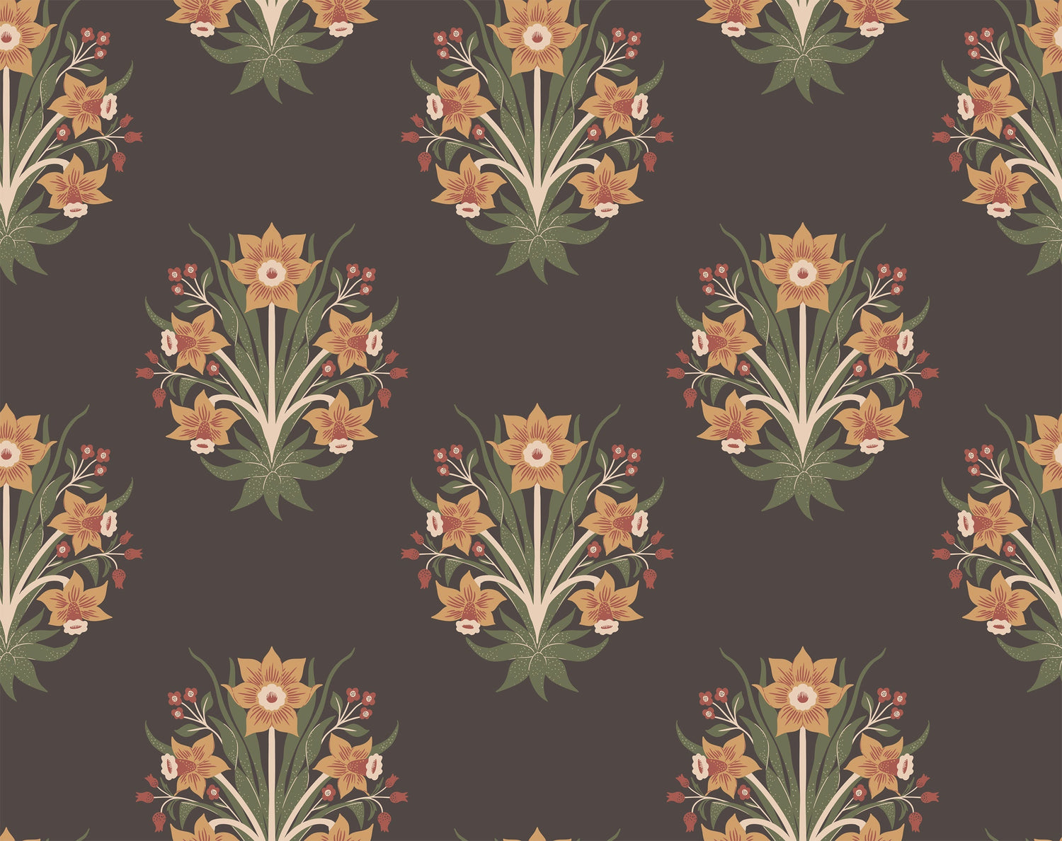 Elegant Daffodils Wallpaper - Exclusive Luxe