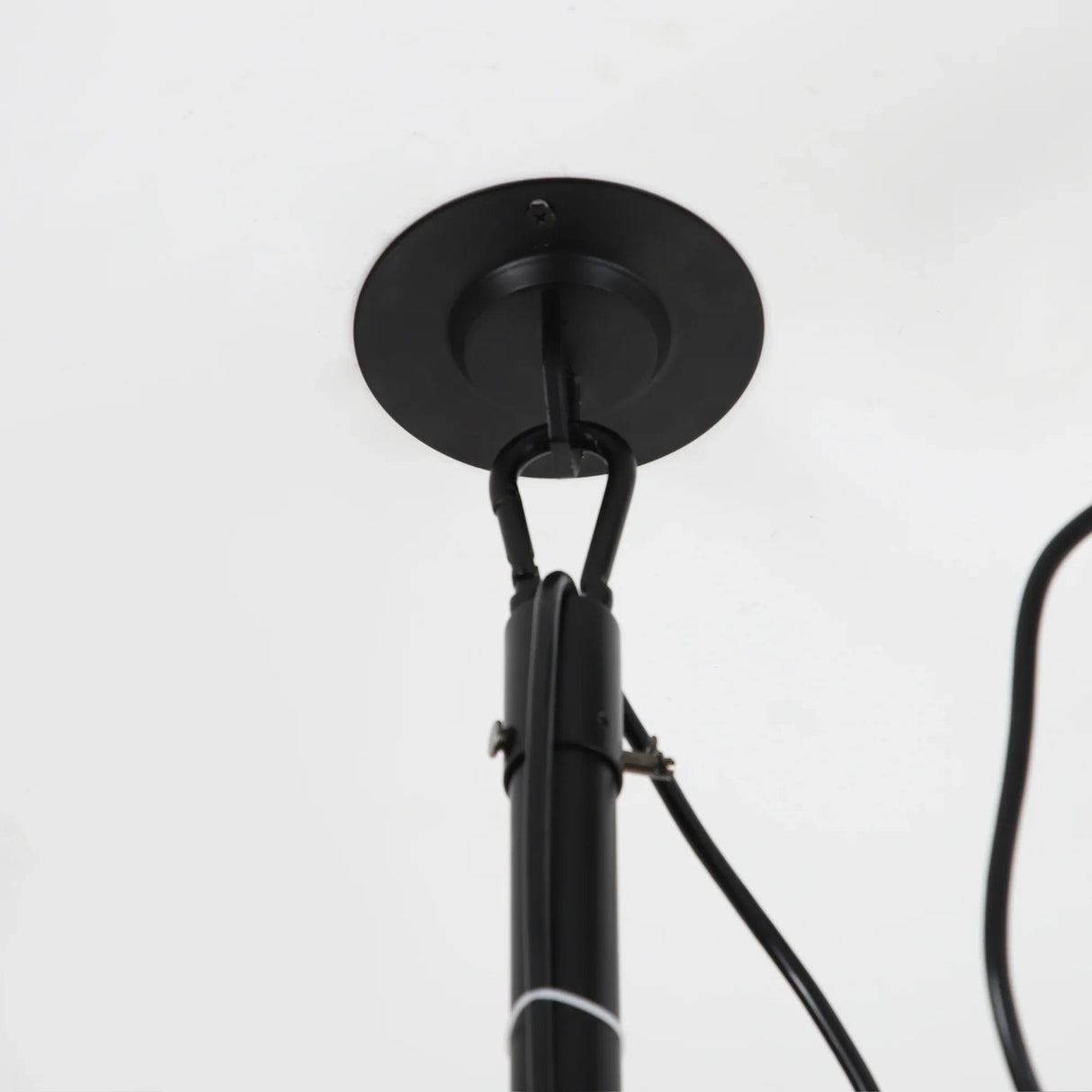 20 Inch Vistula Outdoor DC Motor Black Industrial Hanging Buckle Downrod Ceiling Fan with Light