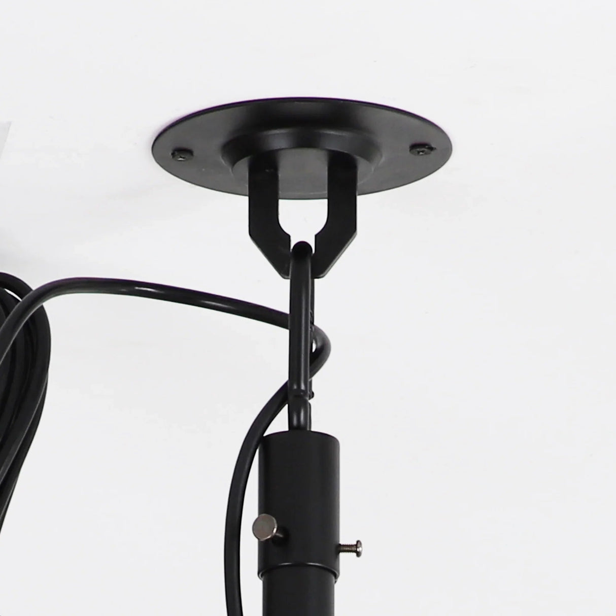 42 Inch Patio Guard IP65 Outdoor DC Motor Black Modern Hanging Buckle Downrod Ceiling Fan with Light