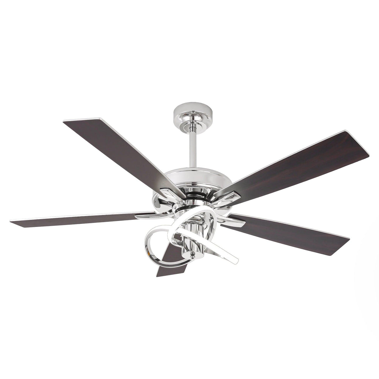 52 Inch Oregon DC Motor Modern Downrod Ceiling Fan with LED Light