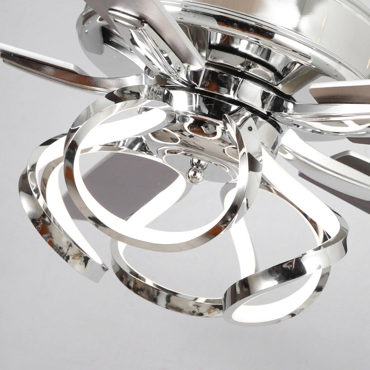 52" Zelda Modern DC Motor Downrod Mount Reversible Ceiling Fan With Remote Control