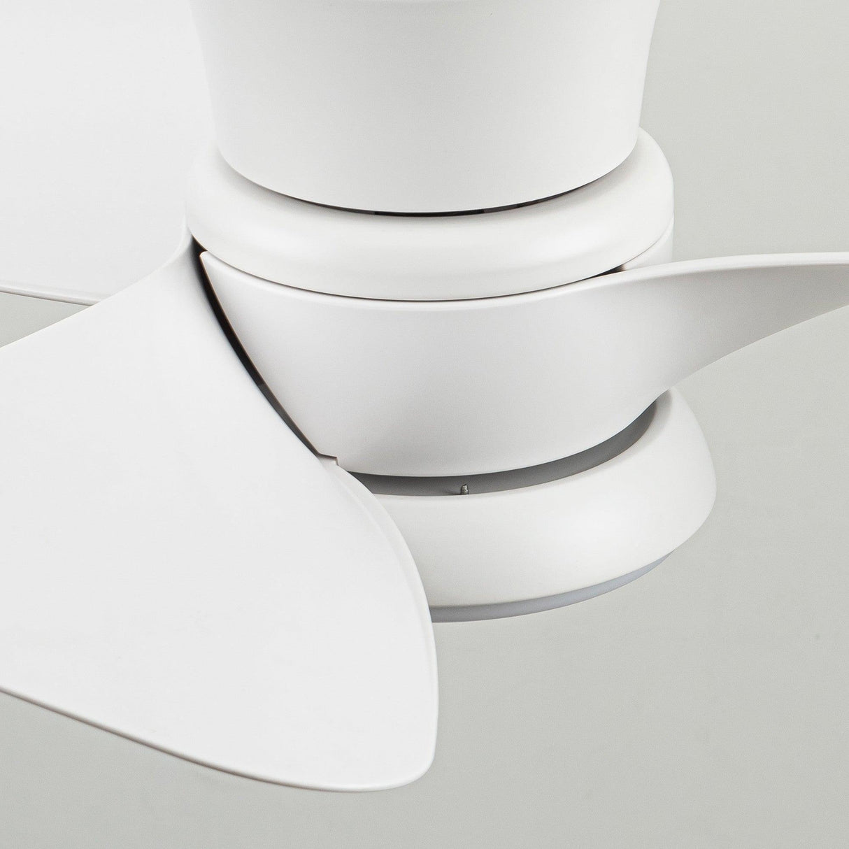 31" Mazon Modern DC Motor Flush Mount Reversible Ceiling Fan with LED Lighting and Remote Control