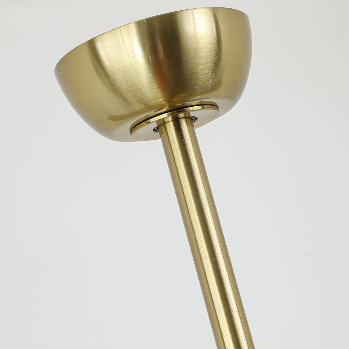 52 Inch Danube Farmhouse DC Motor Golden Downrod Ceiling Fan with Light