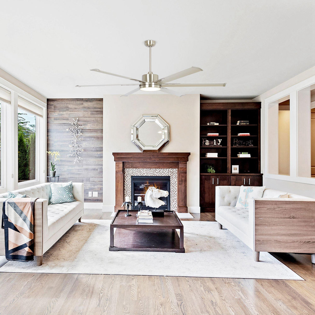 65'' Inch Freda DC Motor Modern Ceiling Fan Led Light Remote Control