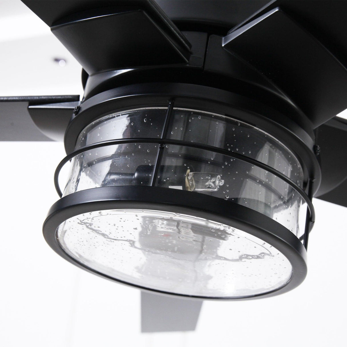 65" Modern DC Motor Downrod Mount Reversible Ceiling Fan With Lighting And Remote Control