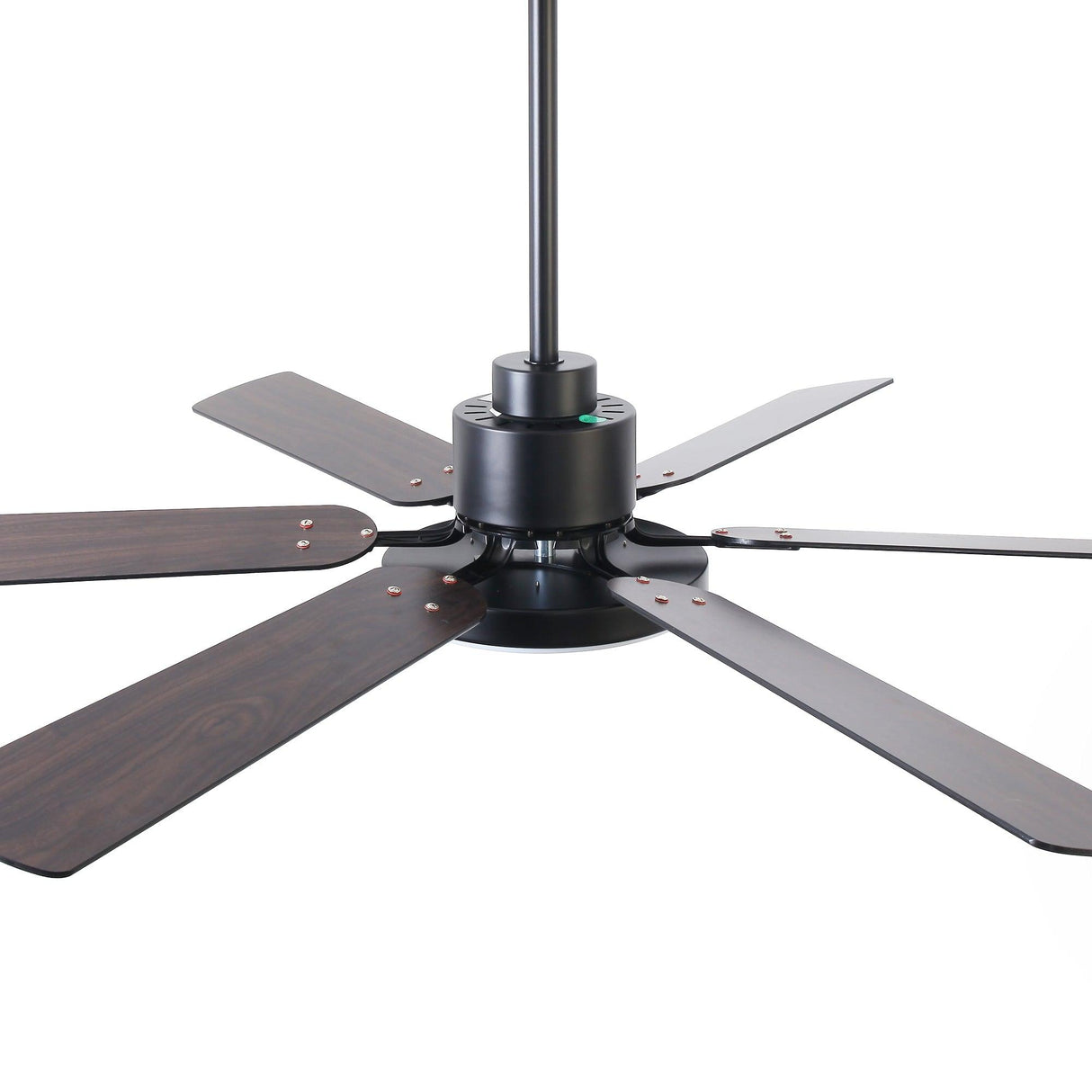 60" Modern DC Motor Downrod Mount Ceiling Fan With Lighting And Remote Control