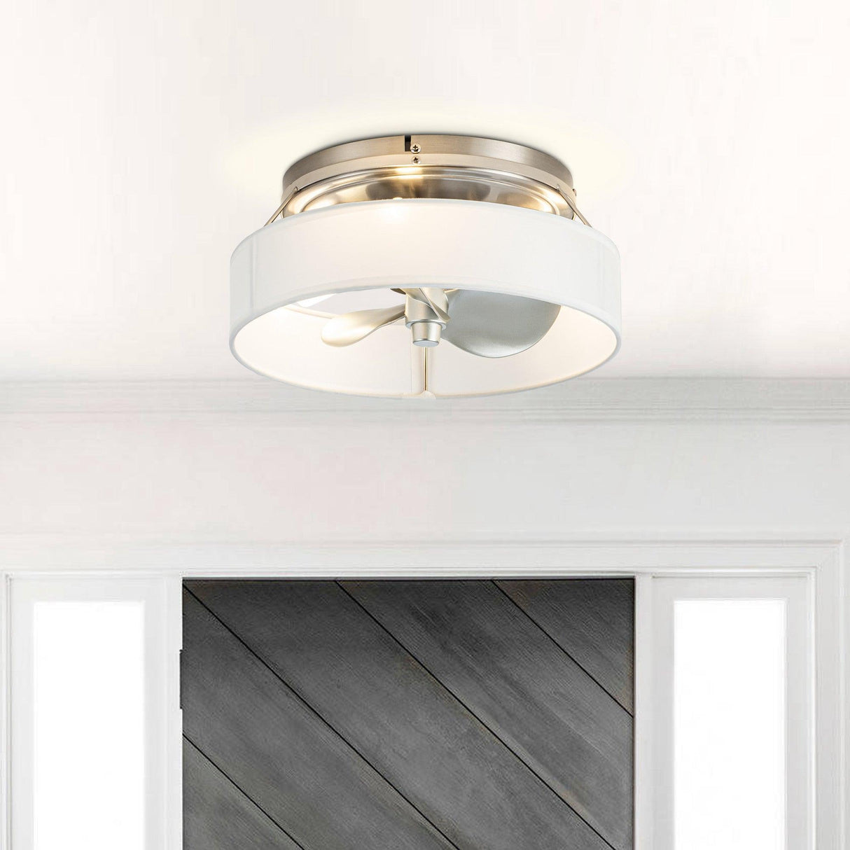 Vaczon 13" Modern Flush Mount Ceiling Fan